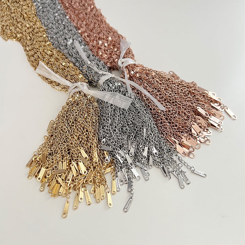 Dây chuyền nữ hàn quốc đẹp bằng titan lá me không đen vĩnh viễn - DCTT22005