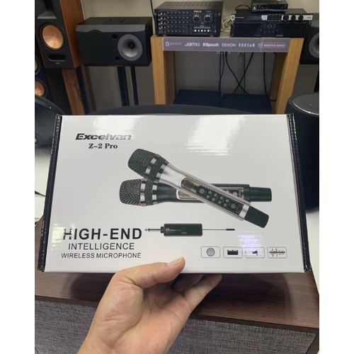 Mic Karaoke không dây Excelvan Z2 Pro,Amber Z1 có tích hợp vang số