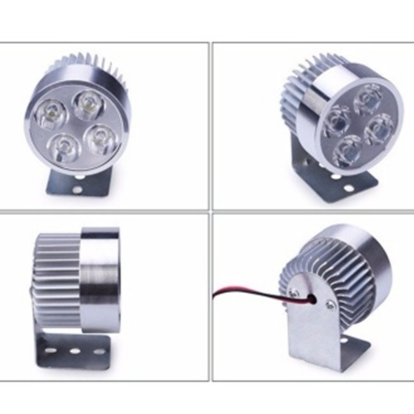 ❤️FREESHIP❤️ 🚛 Đèn pha trợ sáng 4 LED dành cho xe mô tô, xe điện (đen) [SKM]