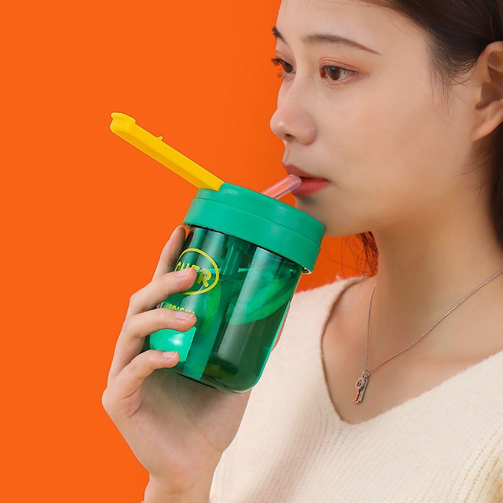 Bình Đựng Nước Mini Có Ống Hút Thiết Kế Đơn Giản Dễ Vệ Sinh