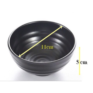 Bát cơm đen loại dày