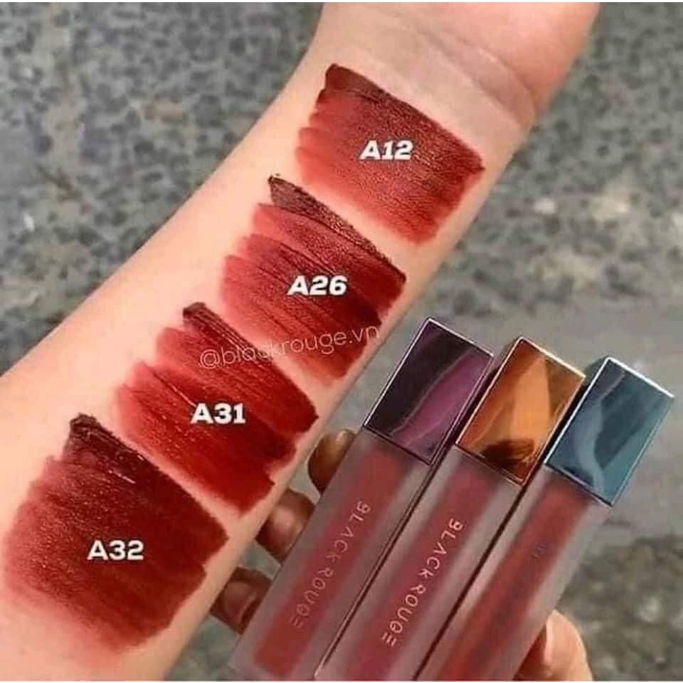 Son kem handmade, son A12 đỏ nâu, blackrouge A06,A37 màu đẹp