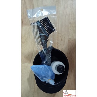Bộ dụng cụ bột tẩy tóc 1 chén + 1 lược nhuộm + 1 oxy 12% + 100gram bột tẩy