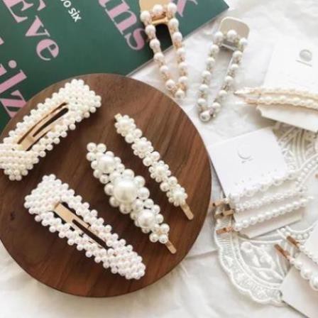 Kẹp Tóc Ngọc Trai Nhân Tạo Siêu Sang Chảnh Cho Các Nàng Điệu - phụ kiện làm tóc cô dâu dạ tiệc đáng yêu