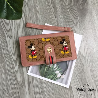 Ví dài Mickey nút bấm trang nhã