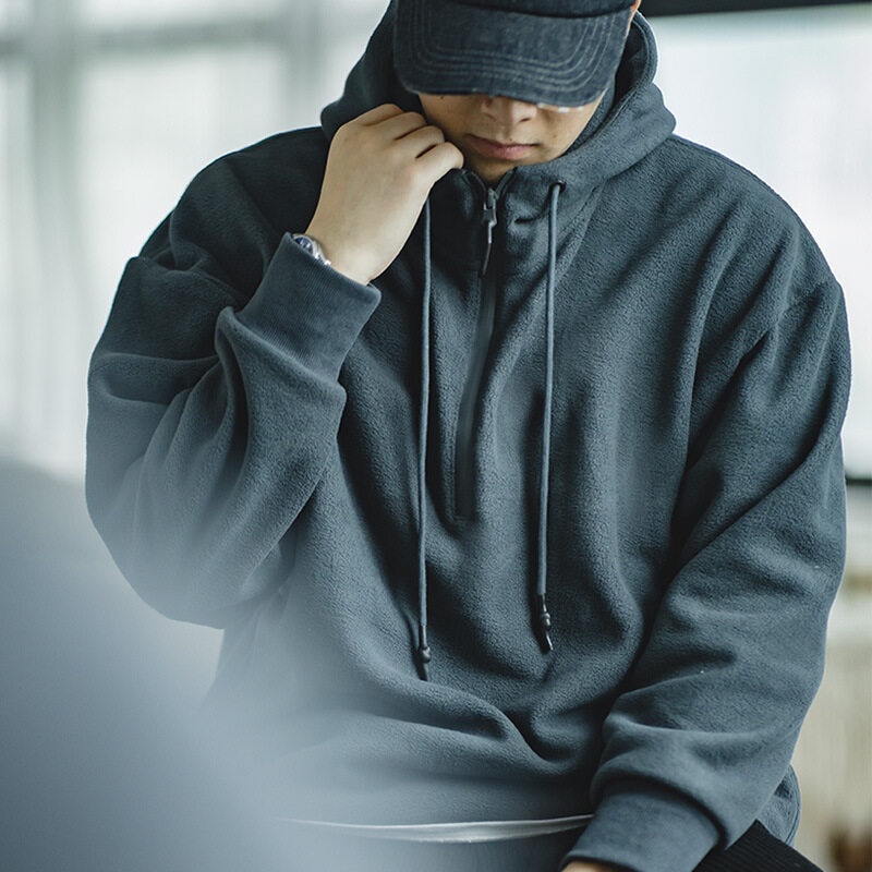 Áo hoodie MADEN tay dài có mũ trùm đầu phong cách Nhật Bản thời trang cho nam