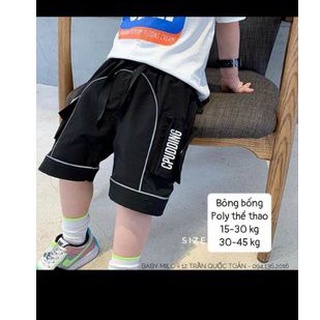 Quần đùi cho bé trai size nhỡ đại cho bé 14_50kg