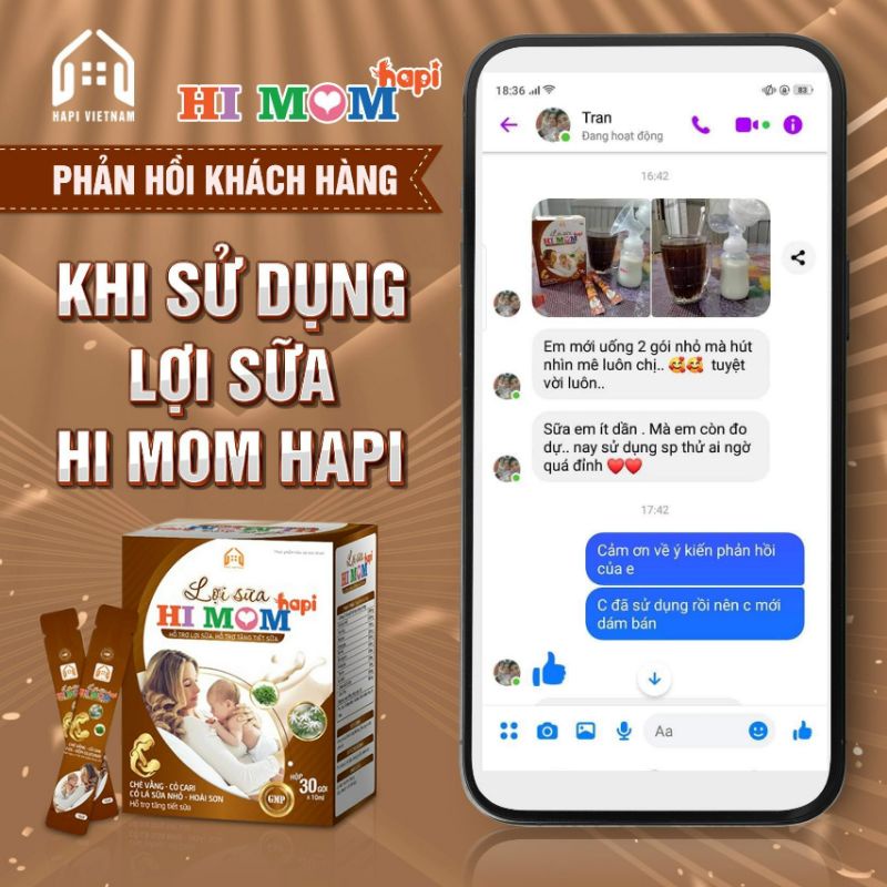 Combo 2 Hộp Lợi Sữa Hi Mom - Giúp Gọi Sữa Về, Mát Sữa, Thông Tắc Tuyến Sữa