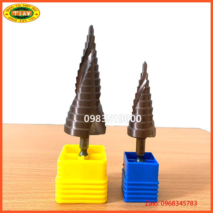 Mũi Khoan Tháp - HSS M35 COBAN Chuôi Lục Giác - Chuyên Sắt, Thép, INox ...