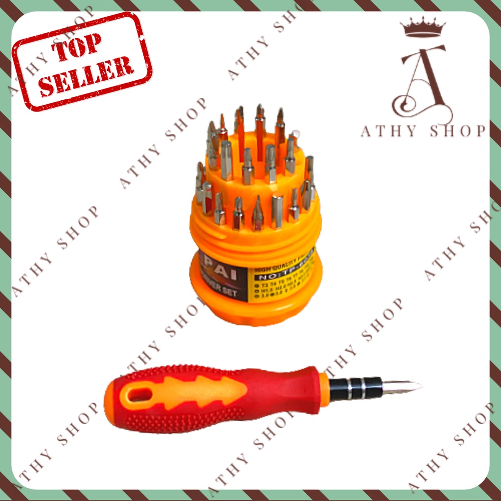 BỘ VÍT TRÒN 31 ĐẦU ĐA NĂNG, tua vít tuốc nơ vit nhiều đầu lục giác ngũ