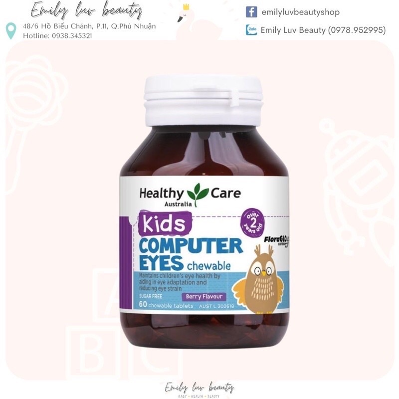 Viên uống Healthy Care Kids Computer Eyes 60 viên