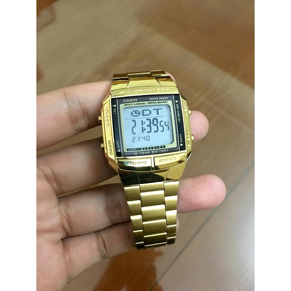 Đồng Hồ Nam Dây Kim Loại Casio DB360 Gold