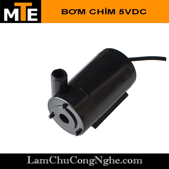 Động cơ bơm chìm mini 3-6VDC lưu lượng 1,2L -1,6L / phút - màu đen