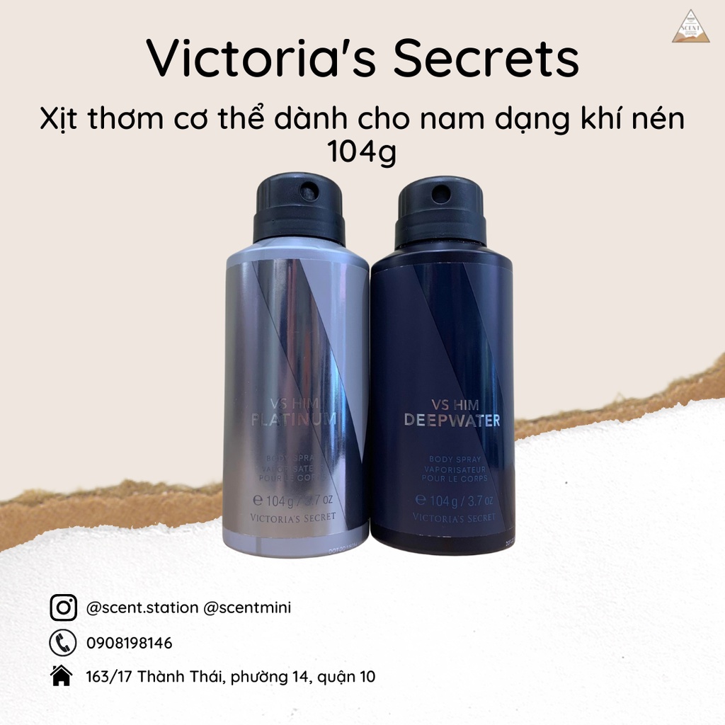 Xịt thơm toàn thân nam Body Spray Victoria's Secret 104g