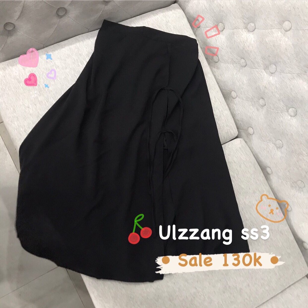 Chân Váy Xẻ Đùi Chất Đũi Ulzzang Skirt Ss3 - Ảnh Thật - Titto Closet