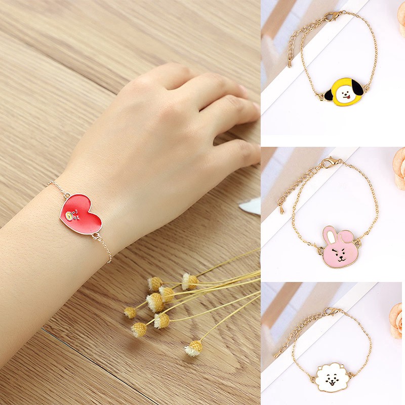 Vòng tay kim loại phong cách KPOP BTS xinh xắn