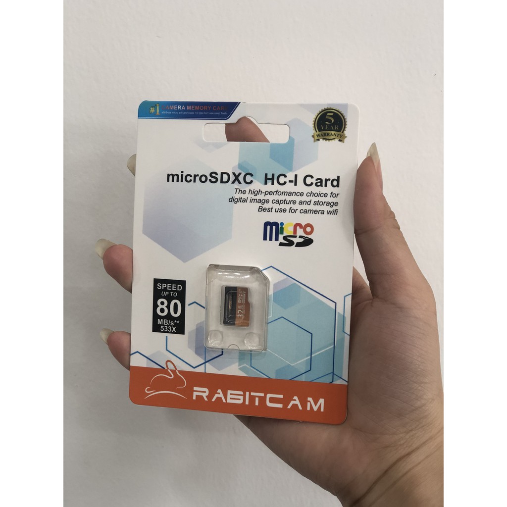 Thẻ nhớ RABITCAM 32GB dùng tốt cho Camera | BigBuy360 - bigbuy360.vn