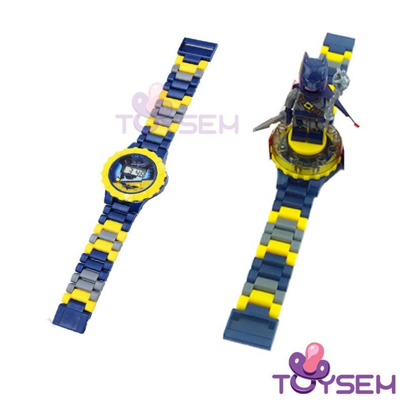 Đồ chơi trẻ em đồng hồ biến hình siêu nhân Toysem xoay 360 xem giờ và ngày tháng - Quà tặng sinh nhật, thôi nôi cho bé