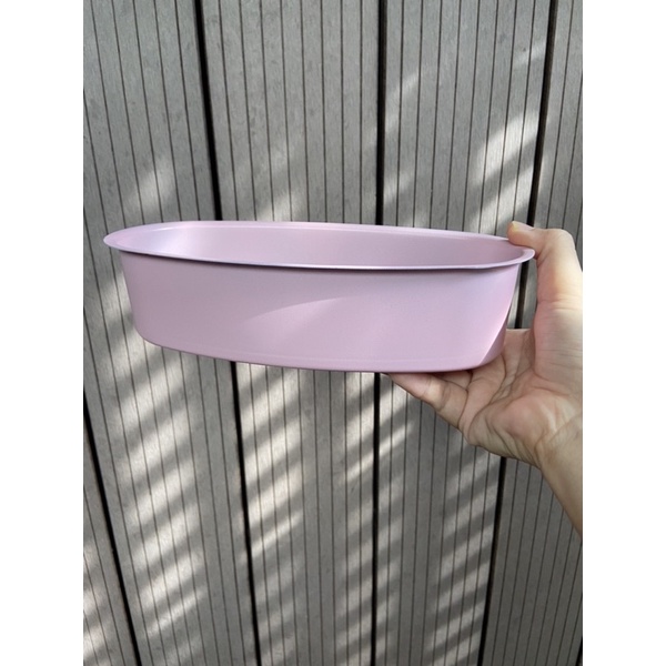 Khuôn oval chống dính màu hồng Suncity 21.5cm