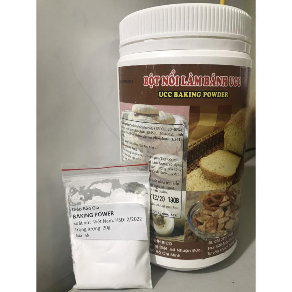 Bột nổi, bột nở, baking powder 20gr
