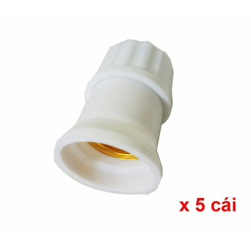 Bộ 5 Chuôi Đèn E27 thông dụng (Trắng)
