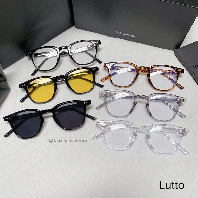 Gọng kính cận GM lutto ( hàng loại đẹp chữ khắc ) [ Tặng kèm khăn lau, hộp nhựa ]