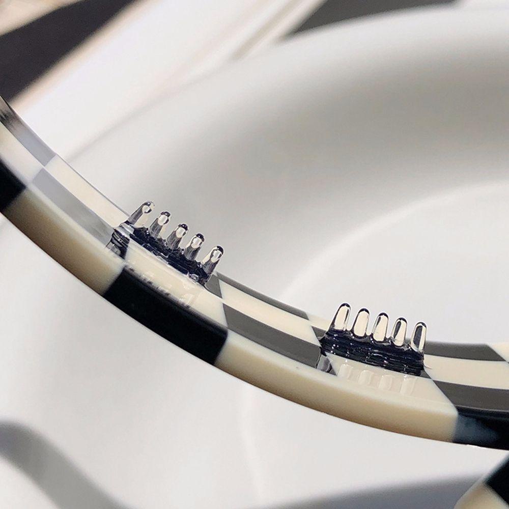 Kẹp Tóc Hình Chữ Nhật Họa Tiết Caro Phong Cách Hàn Quốc Thanh Lịch Cho Nữ