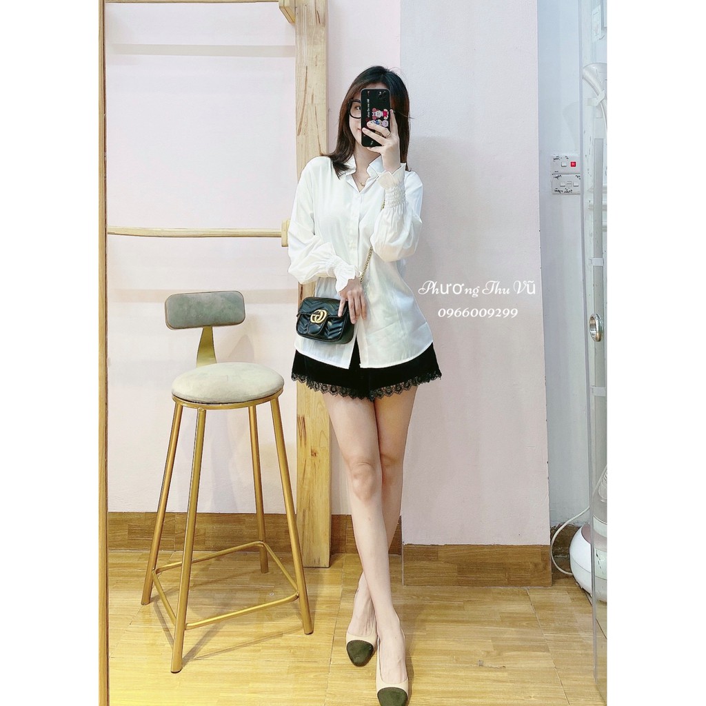 ÁO SƠ MI TAY BO CHUN FORM GIẤU QUẦN - Kèm Ảnh Thật | BigBuy360 - bigbuy360.vn