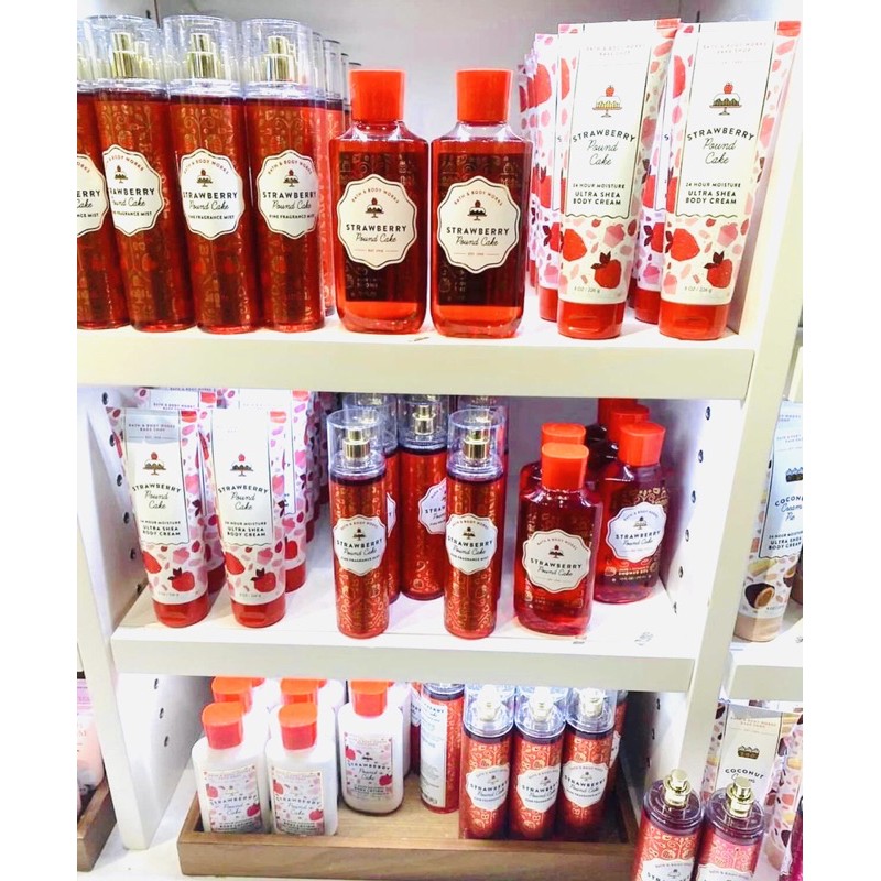 BST Body Mist hương bánh ngọt Strawberry, Coconut, Rasperry Bath and Body Works 2021 | BigBuy360 - bigbuy360.vn