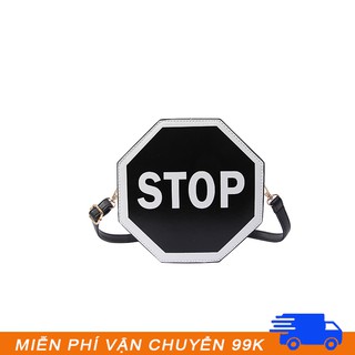 Túi da biển báo STOP cực chất _T662