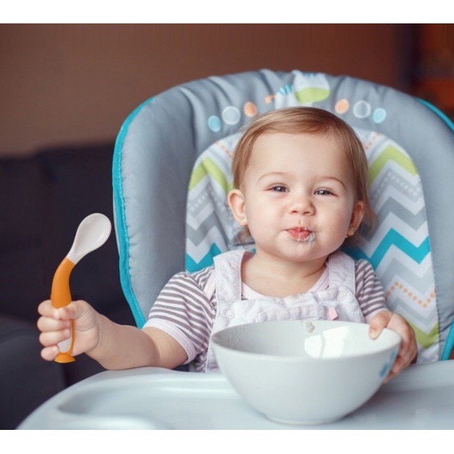 Thìa Ăn Dặm Uốn Dẻo Cho Bé Có Đế Hít