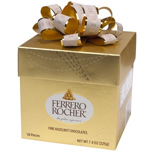 [Có bill Costco] Socola Ferrero Rocher hộp quà 18 viên 225G Fine Hazelnut Chocolates