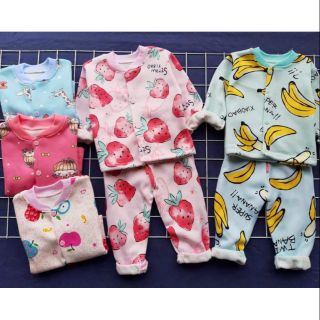 Combo 10 bộ nỉ bông và 4 áo ghi lê cho bé