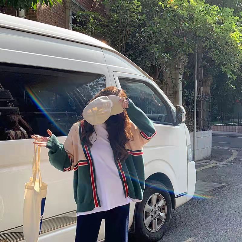 Áo khoác cardigan dệt kim dáng rộng thời trang cho nữ | BigBuy360 - bigbuy360.vn