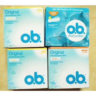 (bill+review) Băng vệ sinh tampon o.b. Đức