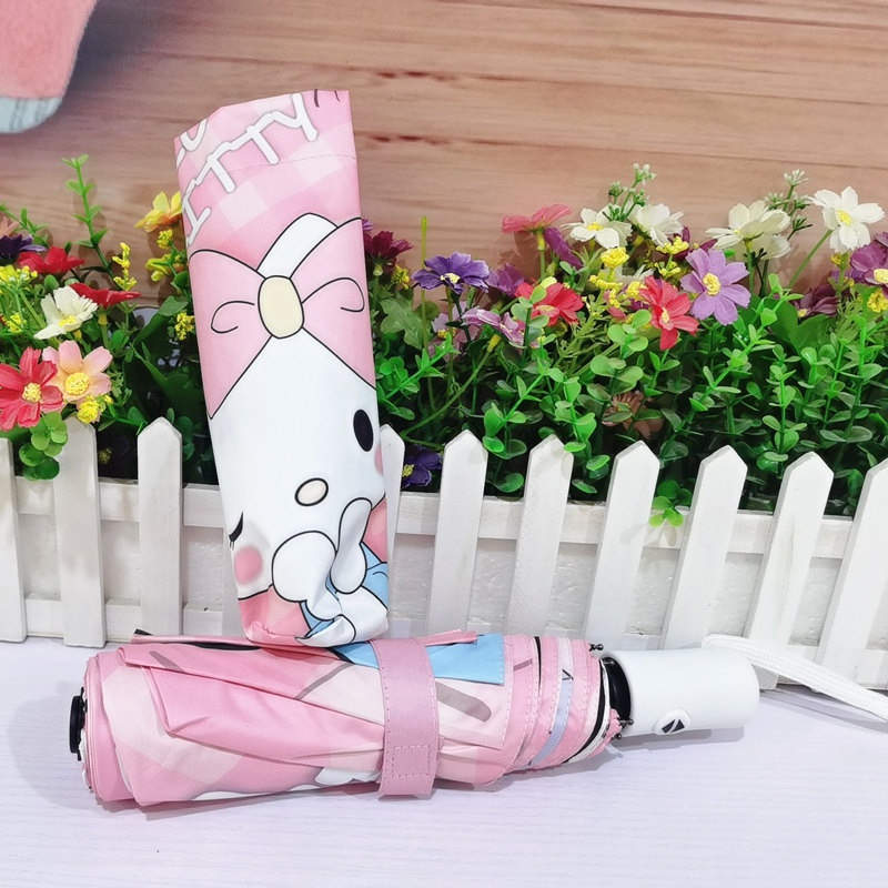 Ô, dù gấp thông minh tiện lợi hình Hello Kitty