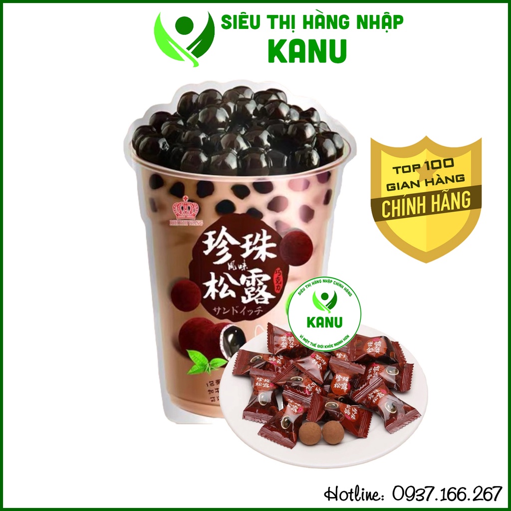 Kẹo trà sữa trân châu Rih Rih Wang Đài Loan 120g, đồ ăn vặt rẻ nhất Sài Gòn