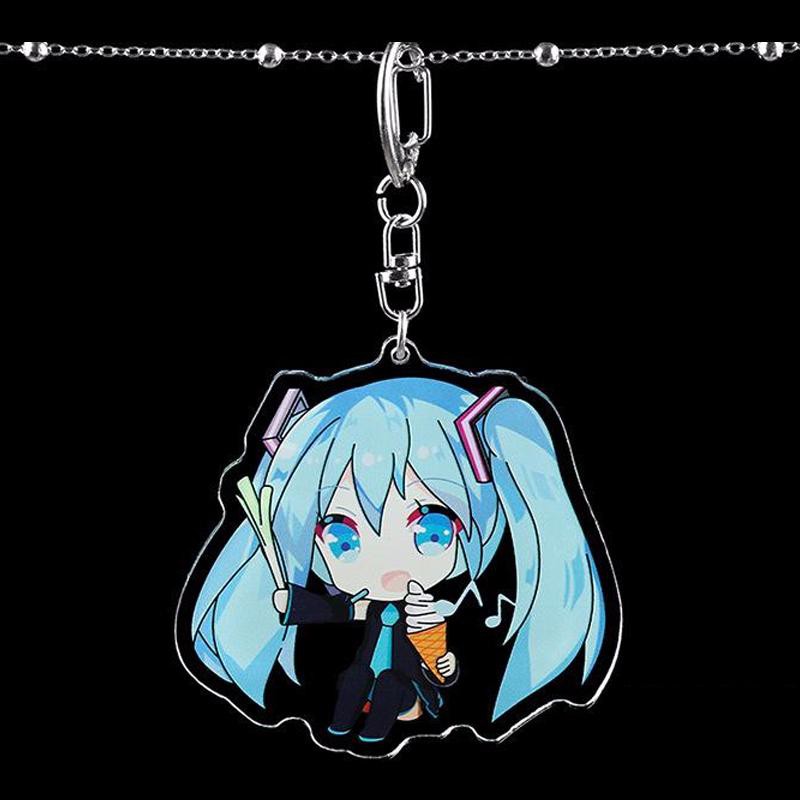 ( Mica trong acrylic ) Móc khóa MIKU HATSUNE ver BỐN MÙA quà tặng xinh xắn dễ thương anime chibi