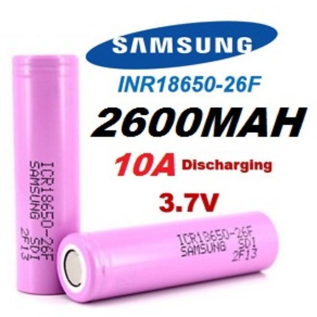 Pin 18650 2600mah SAMSUNG 26F Chính Hãng