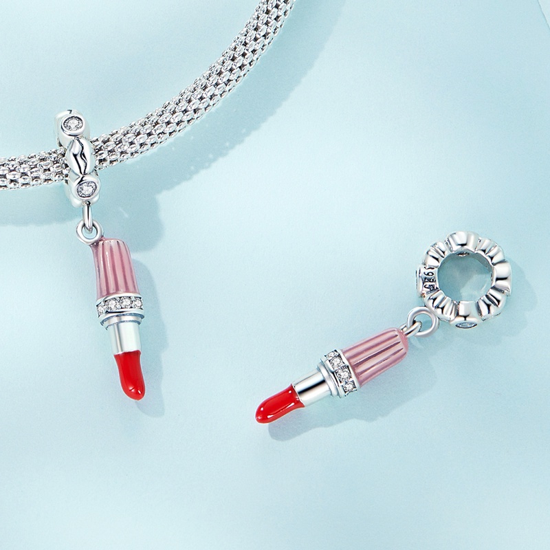 Mặt vòng cổ BAMOER bạc 925 hình son môi thời trang