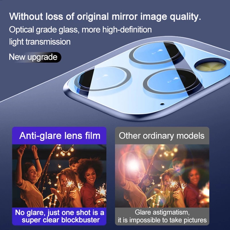 iPhone 14 13 Pro Max Kính Cường Lực Bảo Vệ Camera Sau Dành Cho iPhone 12 11 Pro Max