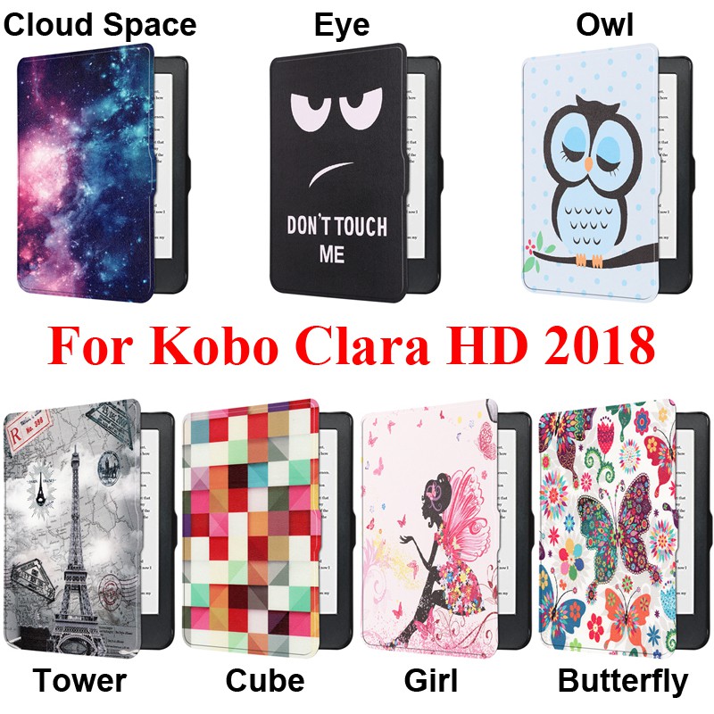 Bao da máy tính bảng siêu mỏng dễ thương cho Kobo Clara HD 2018 6"