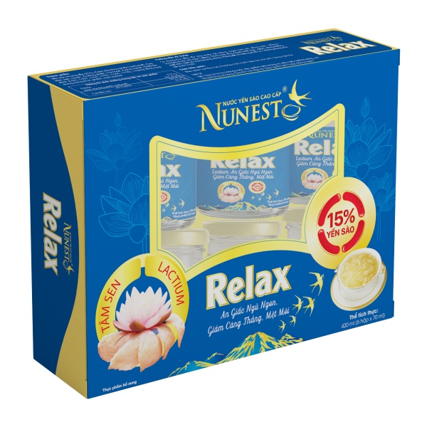 Hộp nước yến NUNEST RELAX (6 lọ x 70ml)