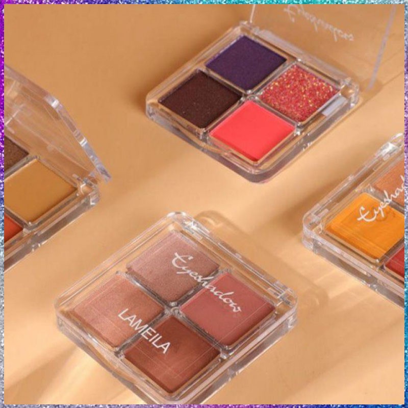 Bảng Phấn Mắt Lameila 4 Màu Chống Thấm Nước Cao Cấp | BigBuy360 - bigbuy360.vn