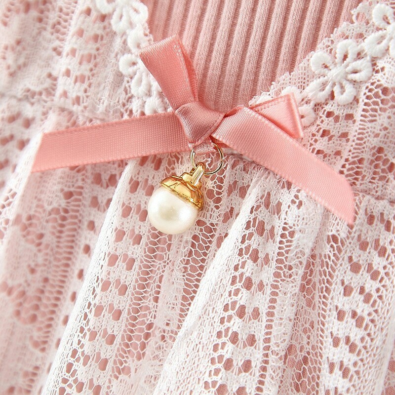 Đầm cotton ngắn tay xinh xắn cho bé gái