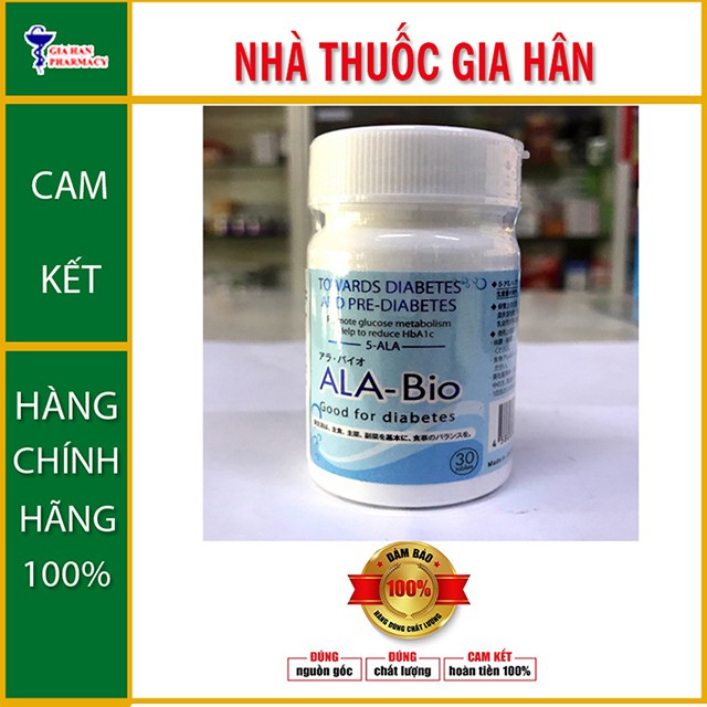 Viên ALA-Bio - Giải Pháp Cho Bệnh Nhân Tiểu Đường (Lọ 30 viên)