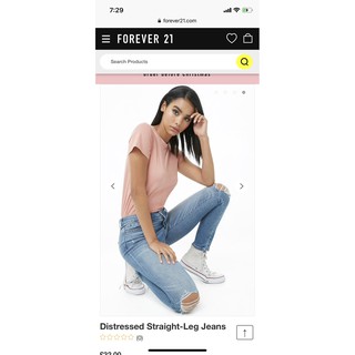Quần jeans rách gối
