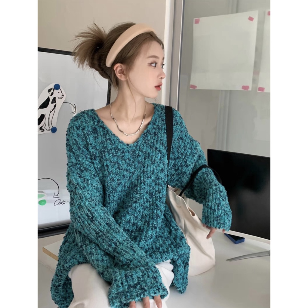 Áo len Gloria DA16 cổ tròn tay dài phong cách HQ trẻ trung