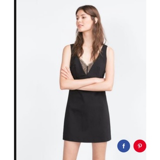 Đầm Zara Authentic Phối Ren, sz Xs new 99%