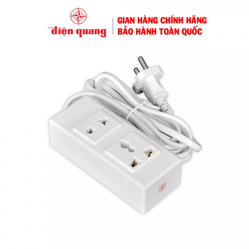 Ổ cắm Điện Quang ĐQ 001A-02-2M - bảo hành 12 tháng, công suất chịu tải 12 tháng